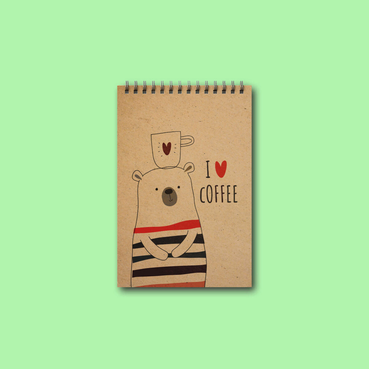 دفتریادداشت خطدار پانداک طرح coffee time